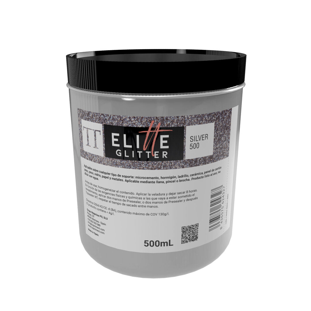 Elitte Glitter ασημί 500 — 0,5 L